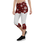 Snowy Plaid Perfection Capris