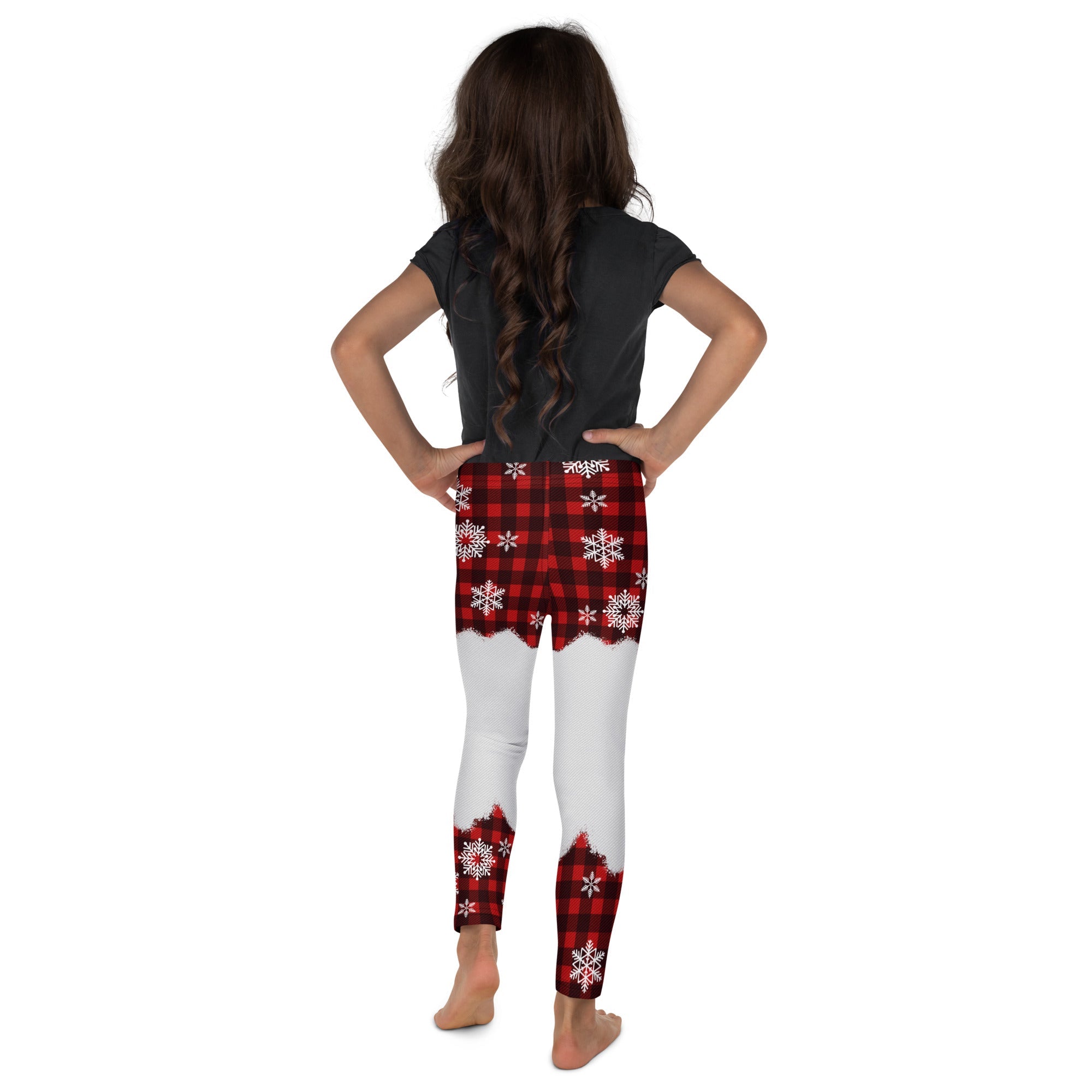 Snowy Plaid Perfection Kid's Leggings