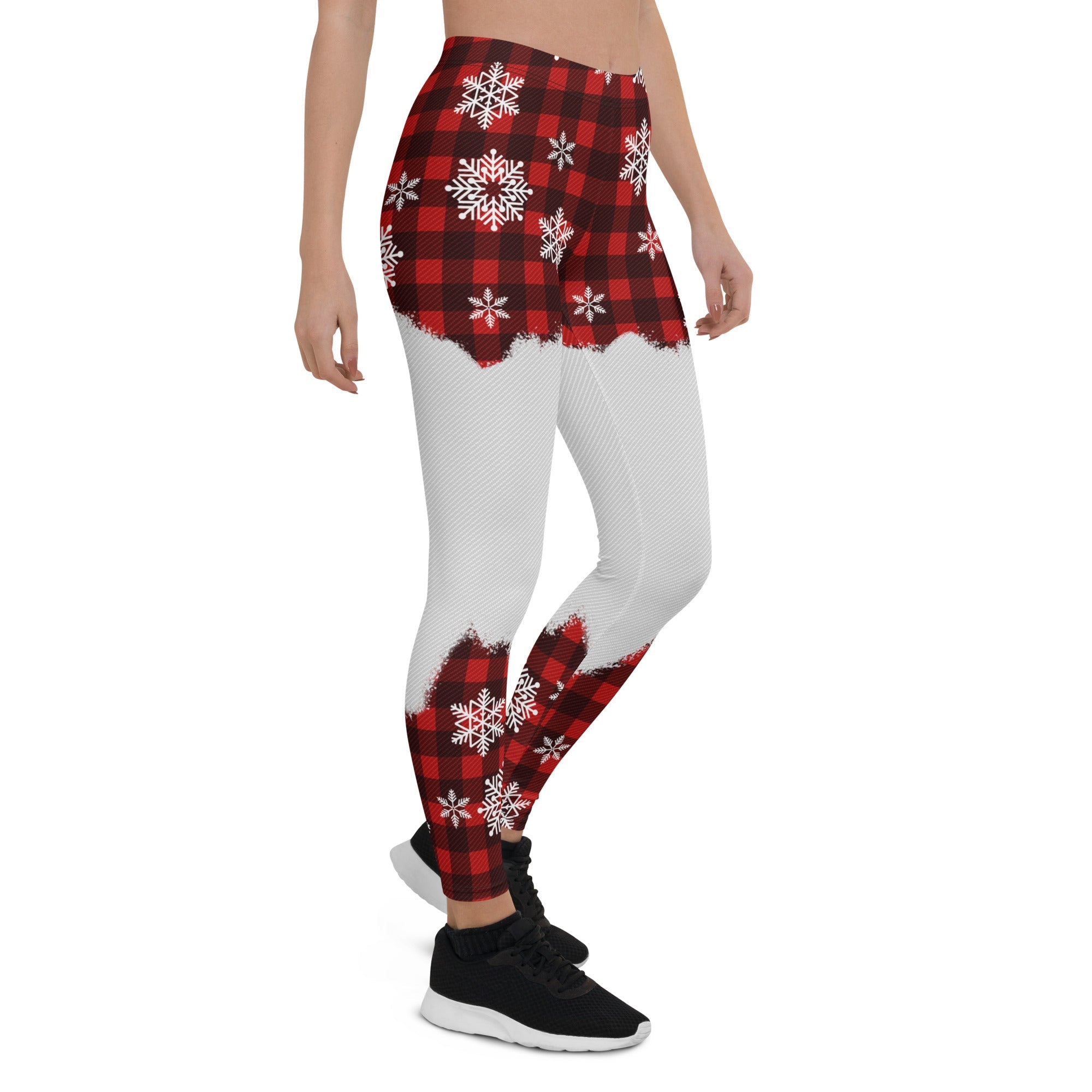 Snowy Plaid Perfection Leggings