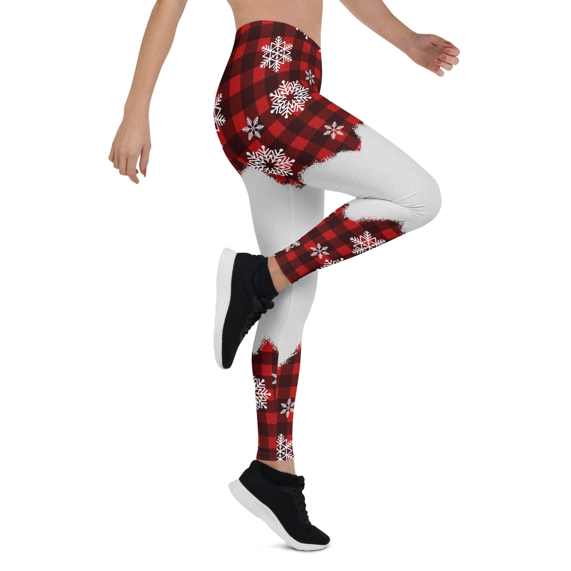 Snowy Plaid Perfection Leggings