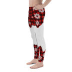 Snowy Plaid Perfection Men's Leggings