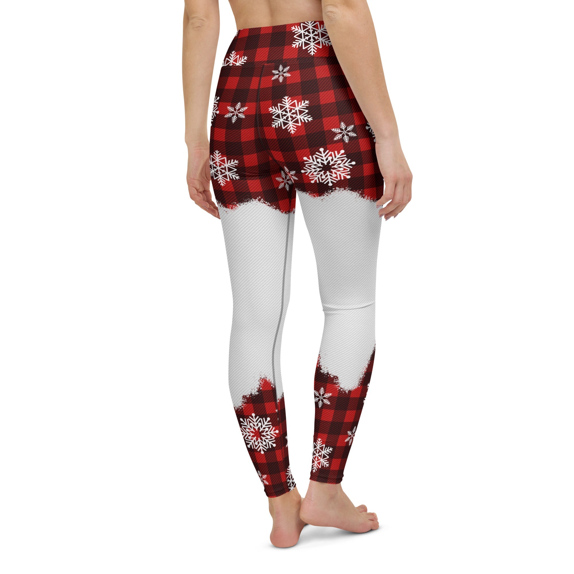 Snowy Plaid Perfection Yoga Leggings