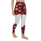 Snowy Plaid Perfection Yoga Leggings