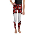 Snowy Plaid Perfection Youth Leggings