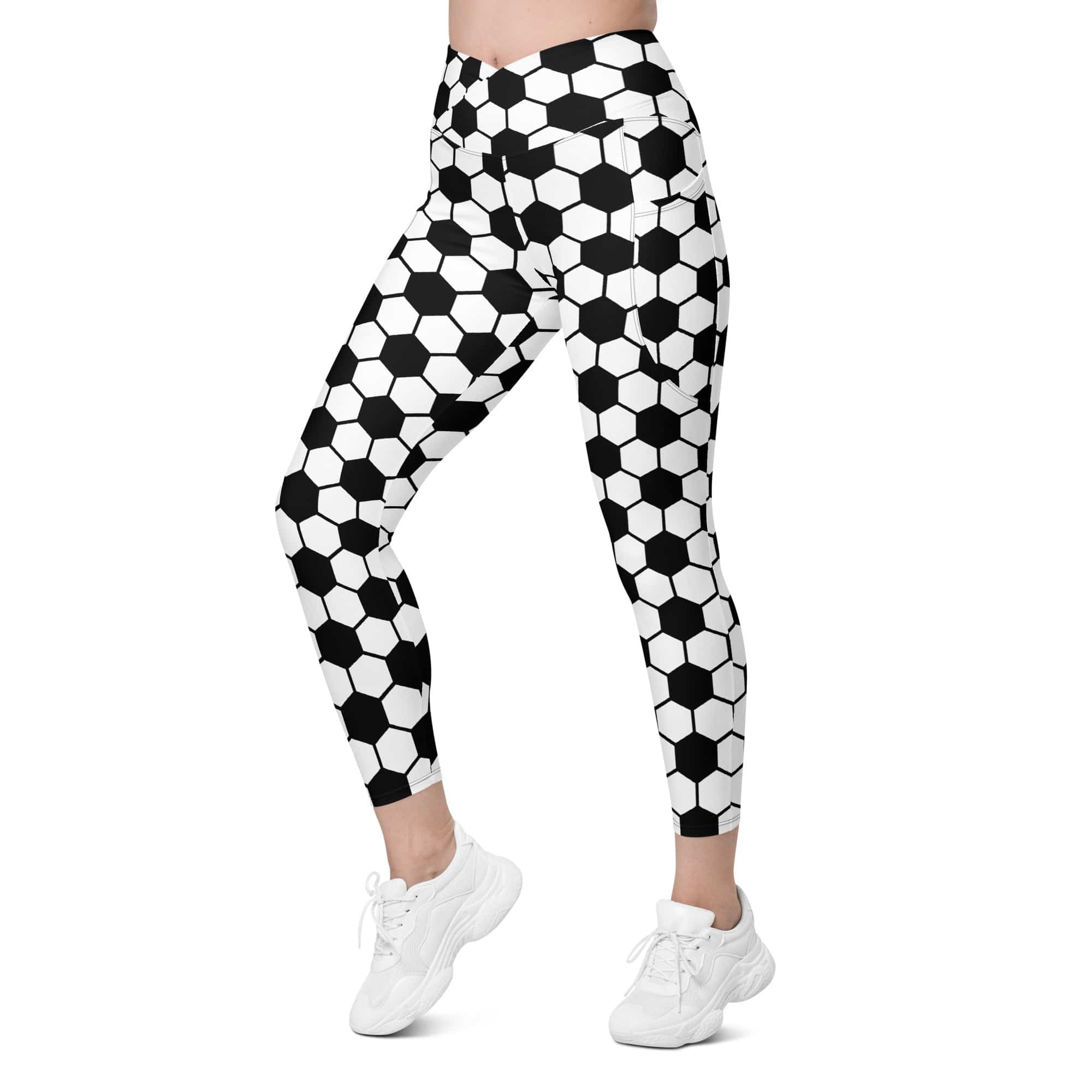 Soccer Crossover Leggings With Pockets