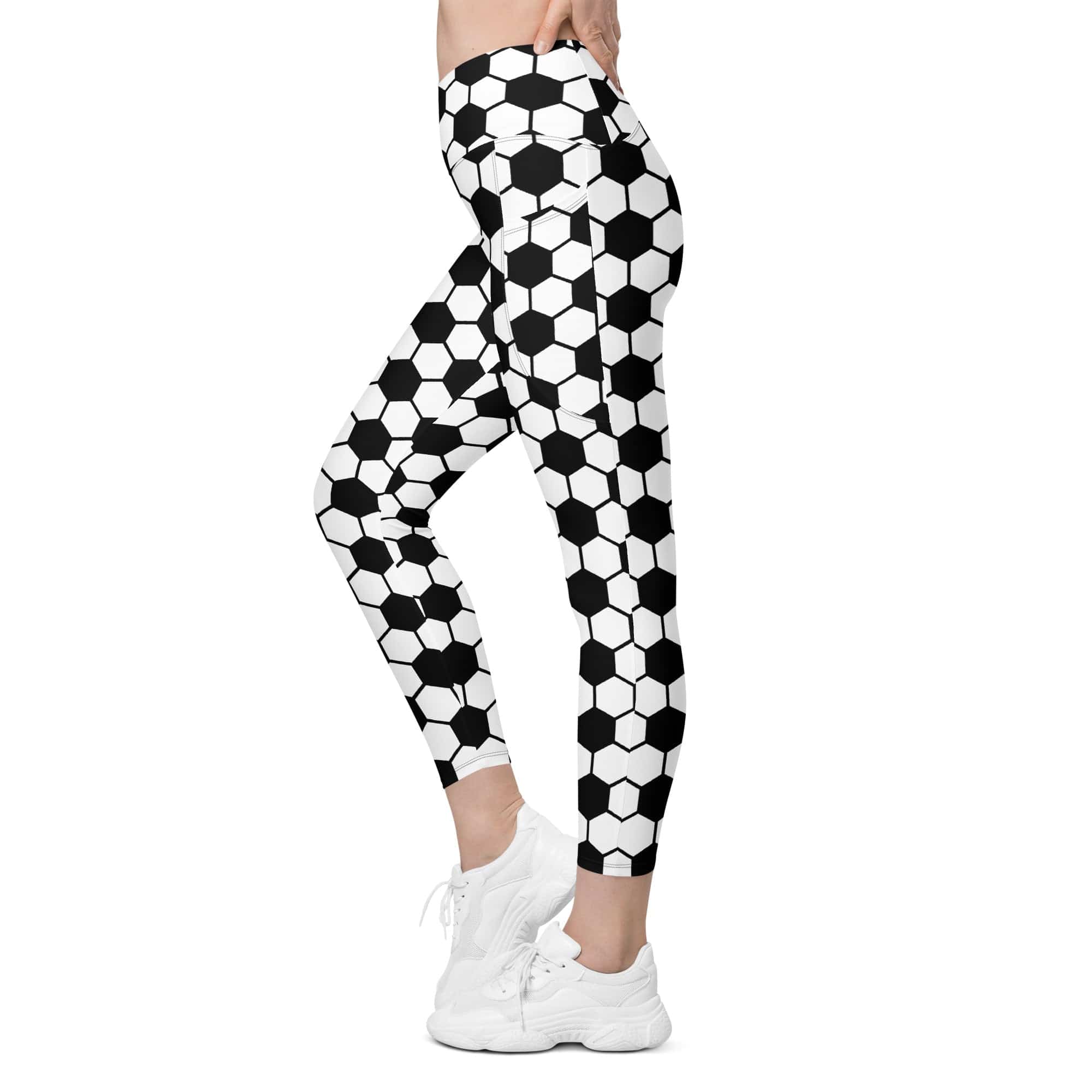 Soccer Crossover Leggings With Pockets