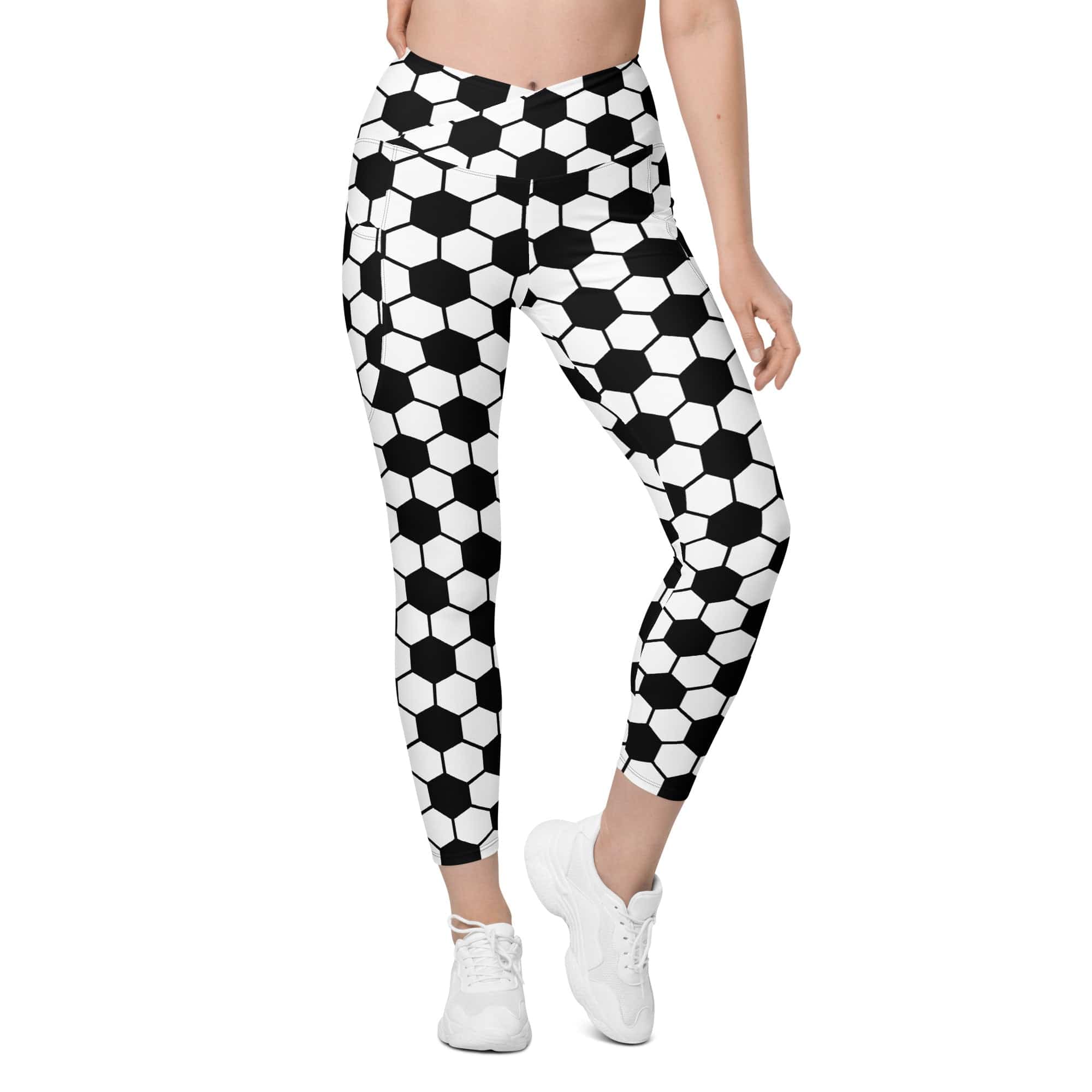 Soccer Crossover Leggings With Pockets