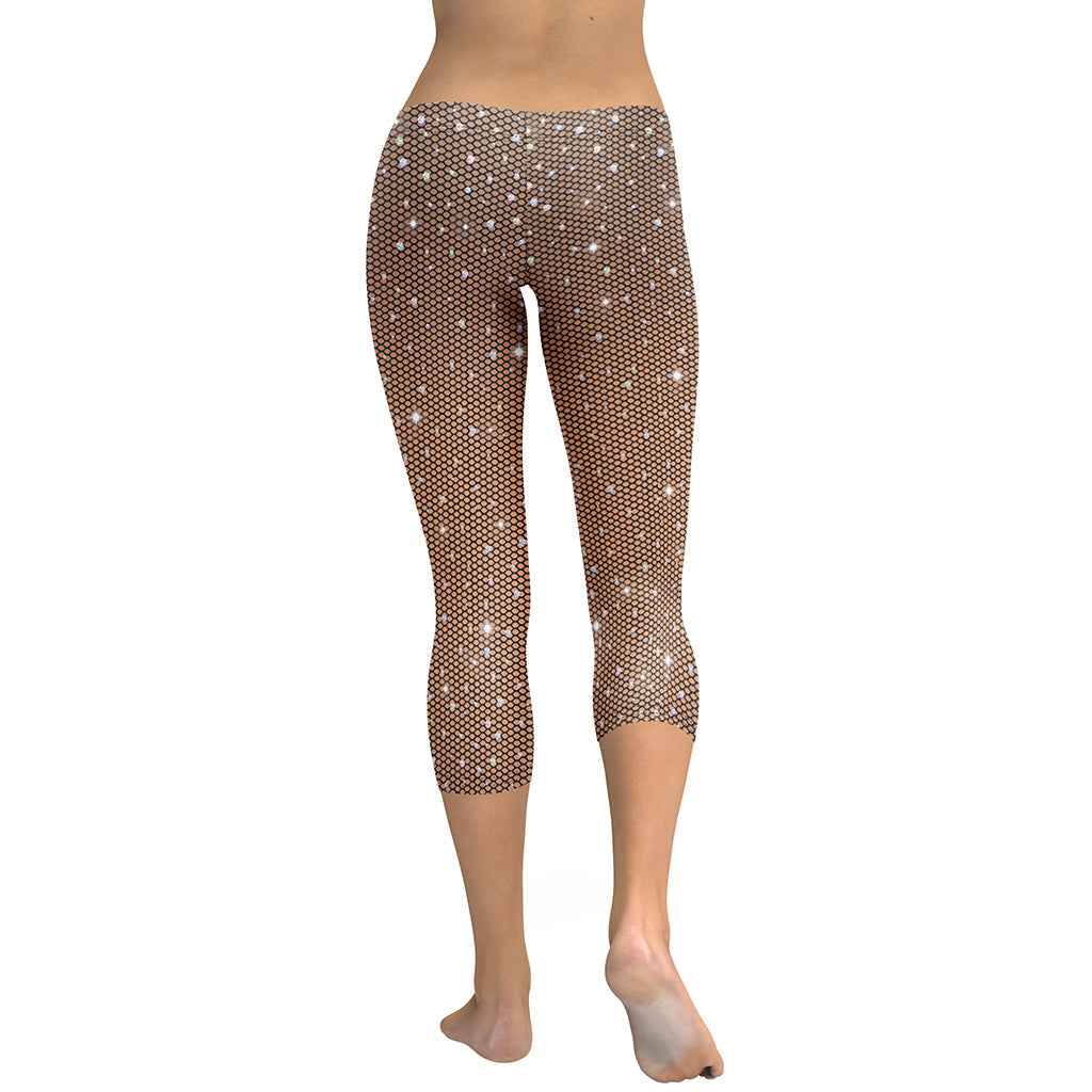 Sparkle Fishnet Capris