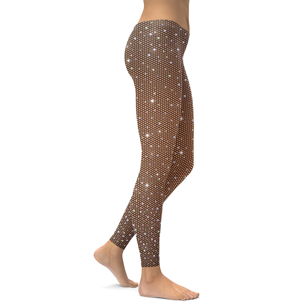 Sparkle Fishnet Leggings