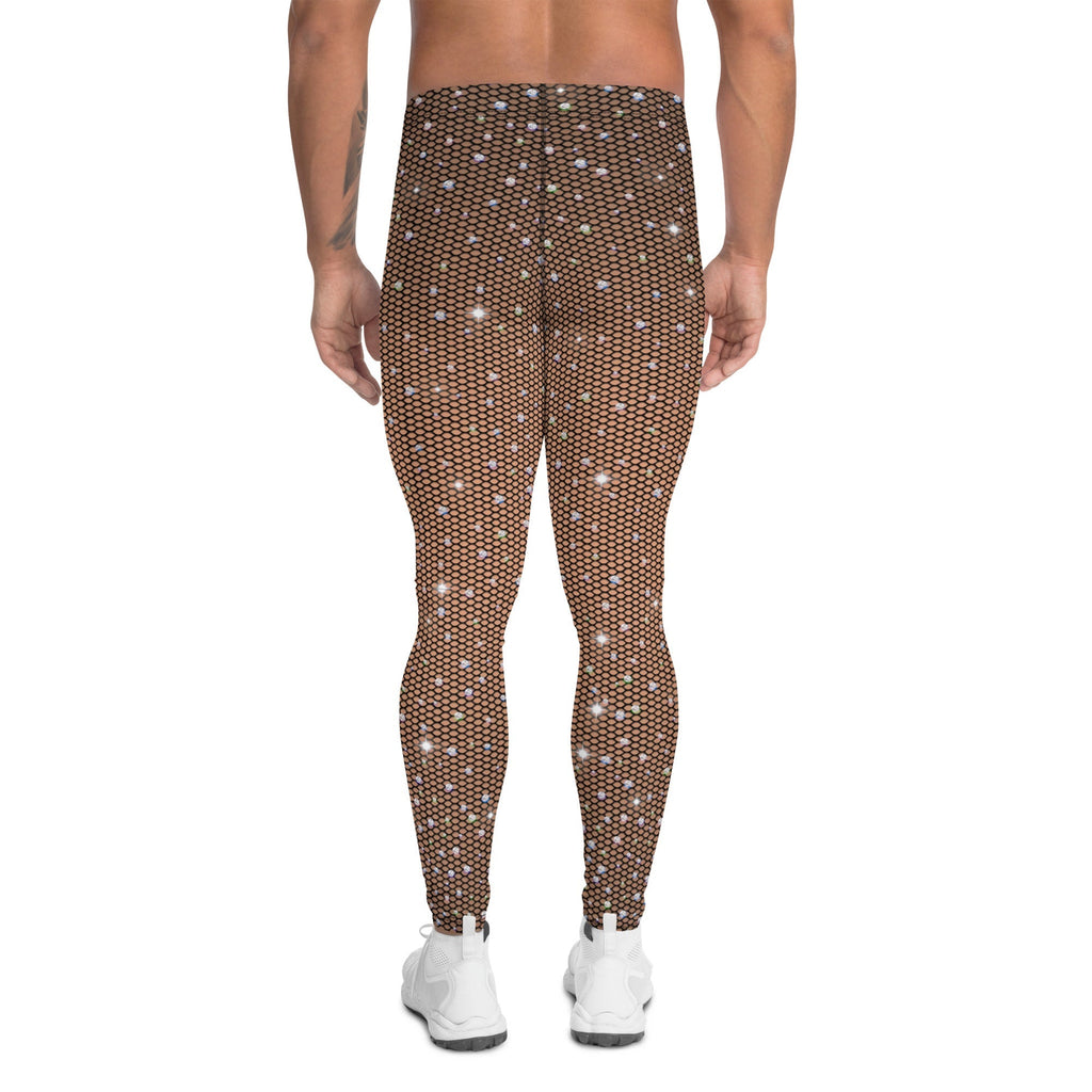 Sparkle Fishnet Men's Leggings
