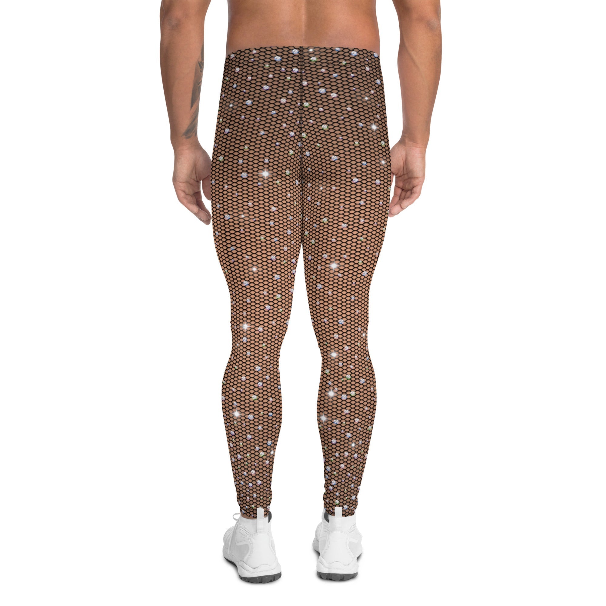 Sparkle Fishnet Men's Leggings