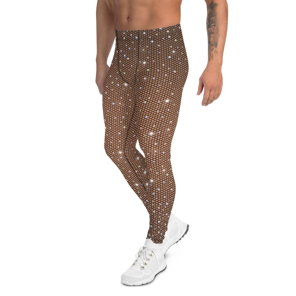 Sparkle Fishnet Men's Leggings