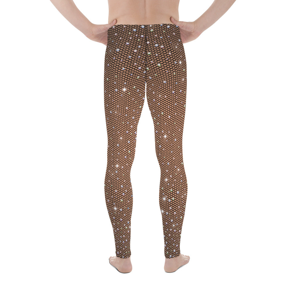 Sparkle Fishnet Men's Leggings