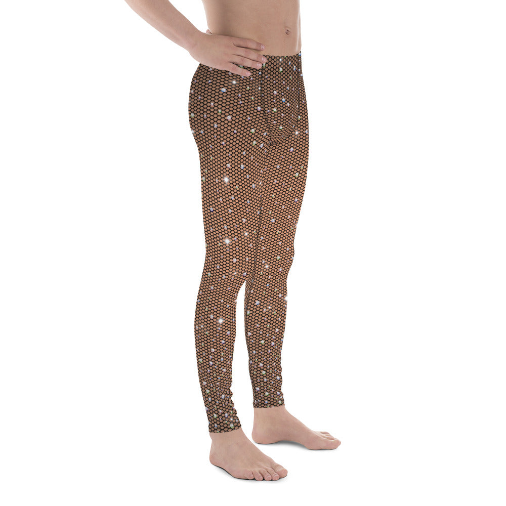 Sparkle Fishnet Men's Leggings