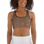 Sparkle Fishnet Sports Bra