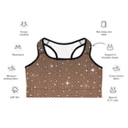 Sparkle Fishnet Sports Bra