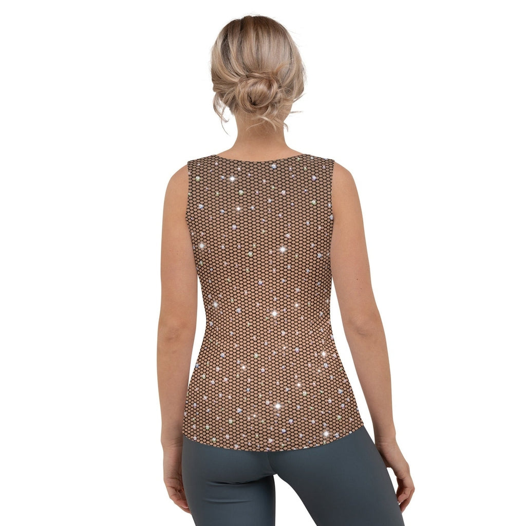 Sparkle Fishnet Tank Top
