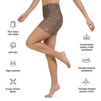 Sparkle Fishnet Yoga Shorts