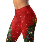 Sparkly Print Christmas Tree Leggings
