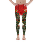 Sparkly Print Christmas Tree Men's Leggings