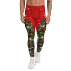 Sparkly Print Christmas Tree Men's Leggings