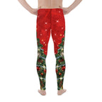 Sparkly Print Christmas Tree Men's Leggings
