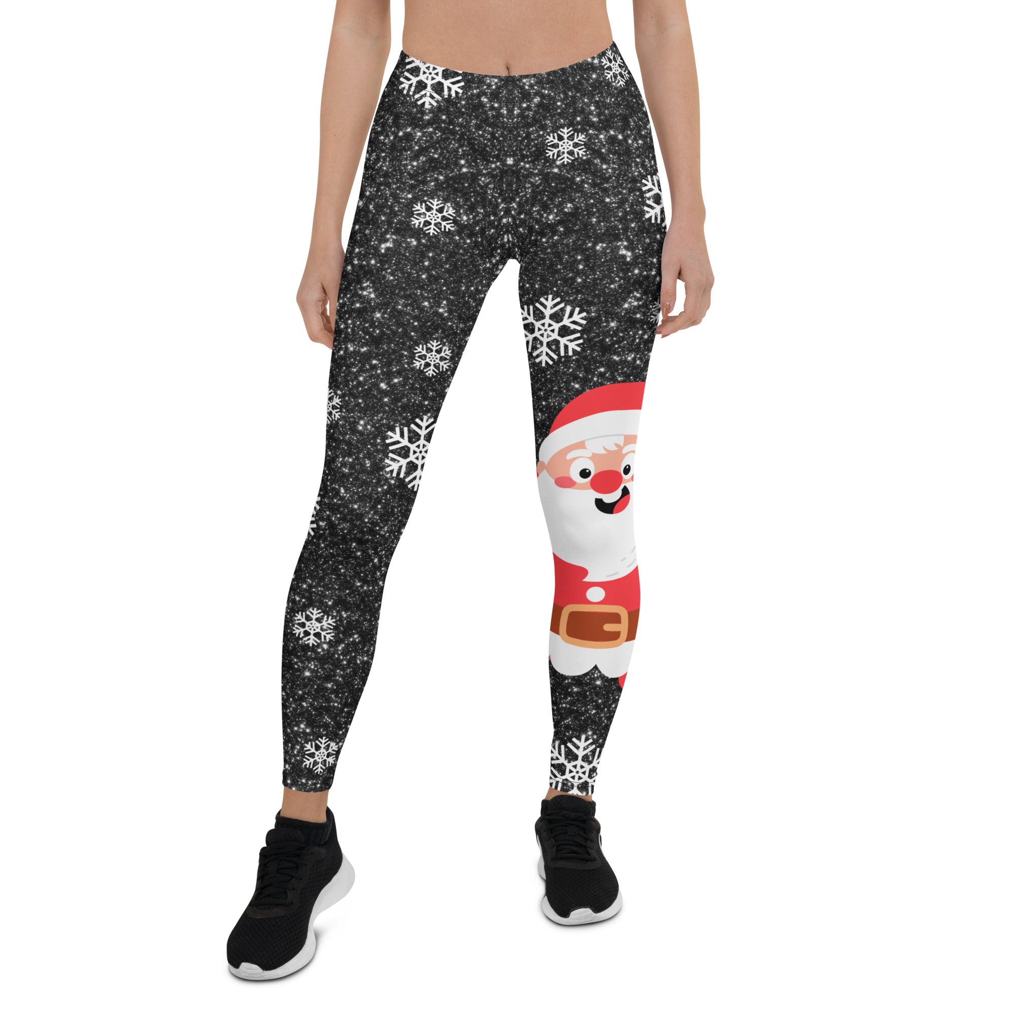 Sparkly Santa Print Leggings