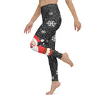 Sparkly Santa Print Yoga Leggings