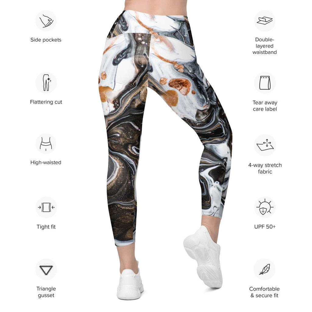 Speck of Gold Leggings With Pockets