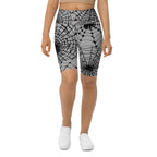 Spiderweb Fishnet Biker Shorts