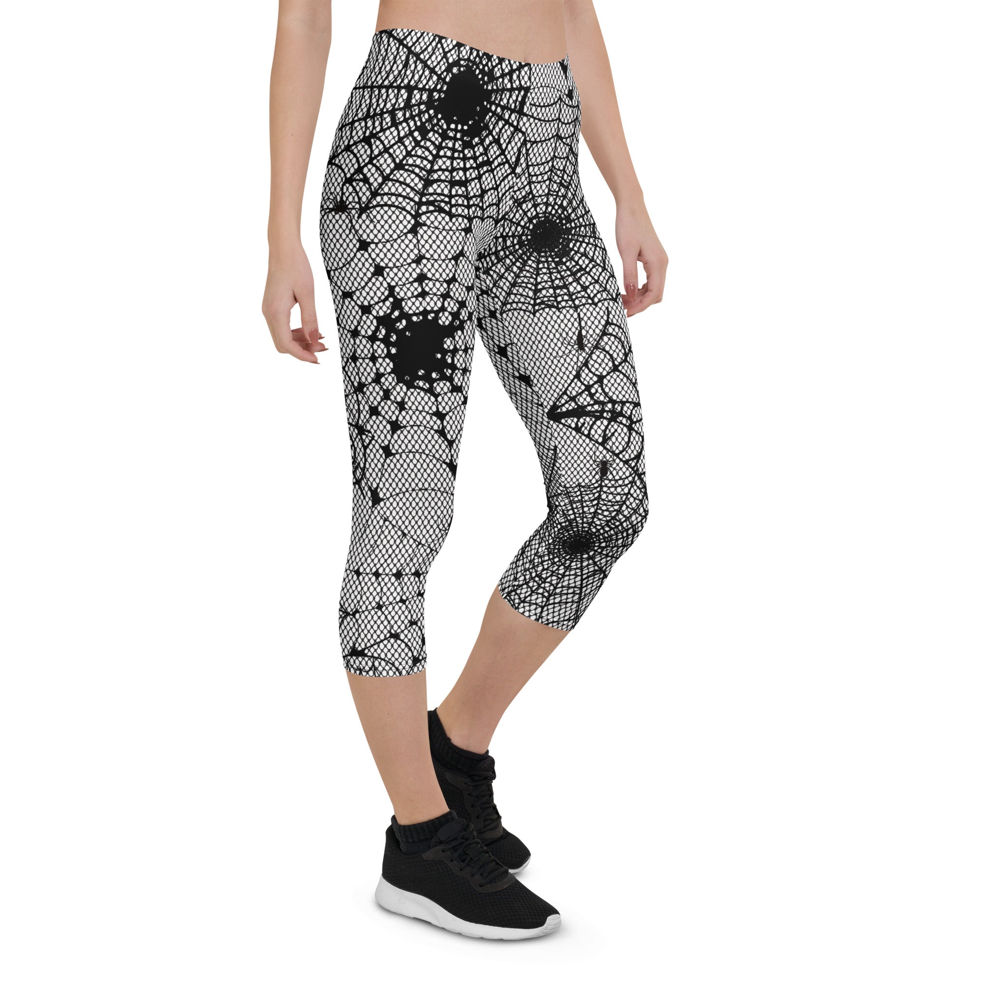 Spiderweb Fishnet Capris
