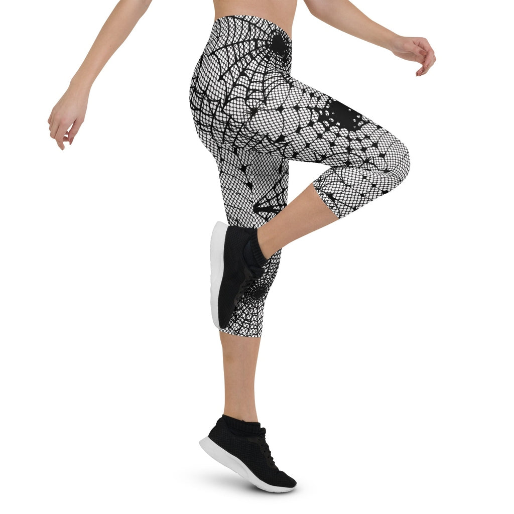 Spiderweb Fishnet Capris
