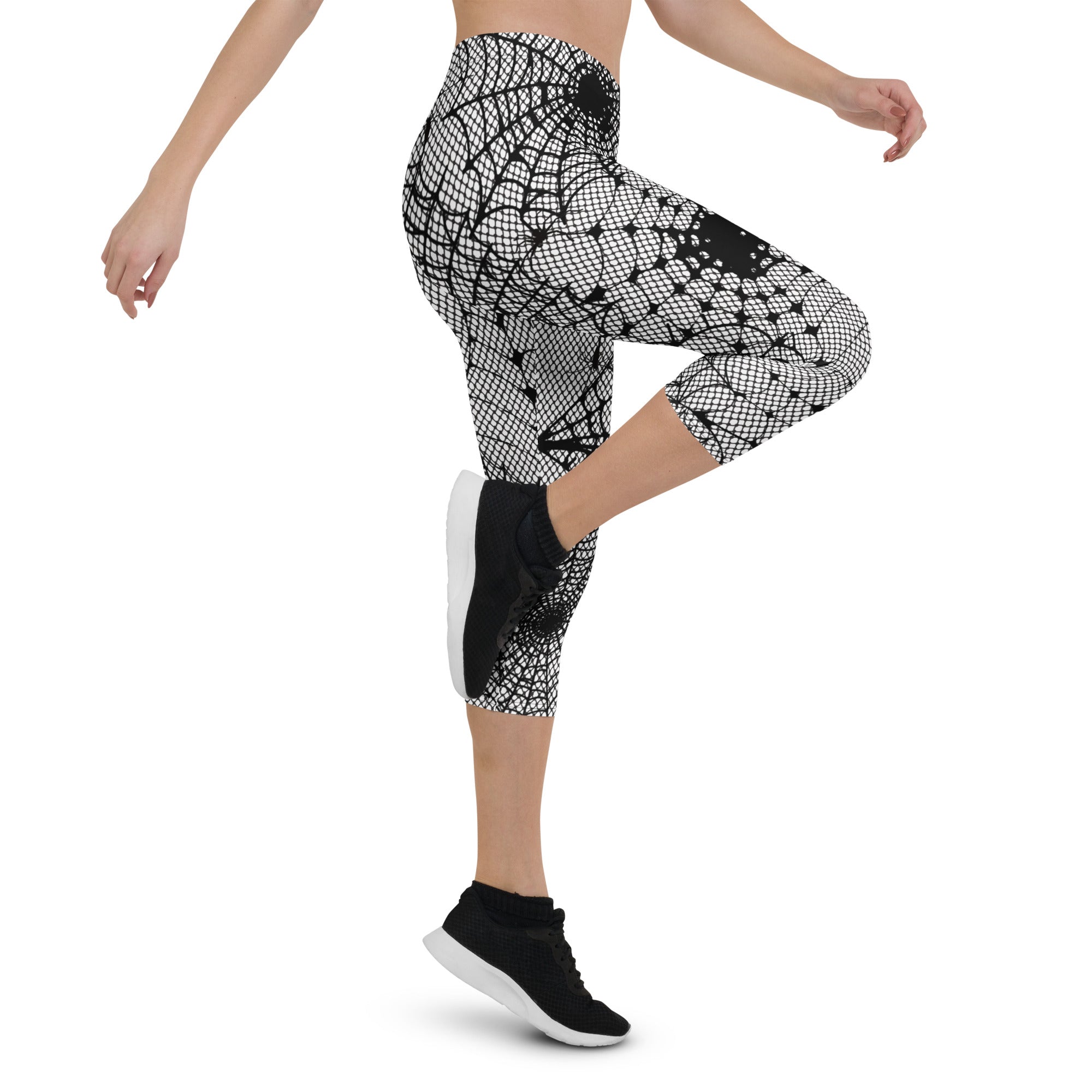 Spiderweb Fishnet Capris