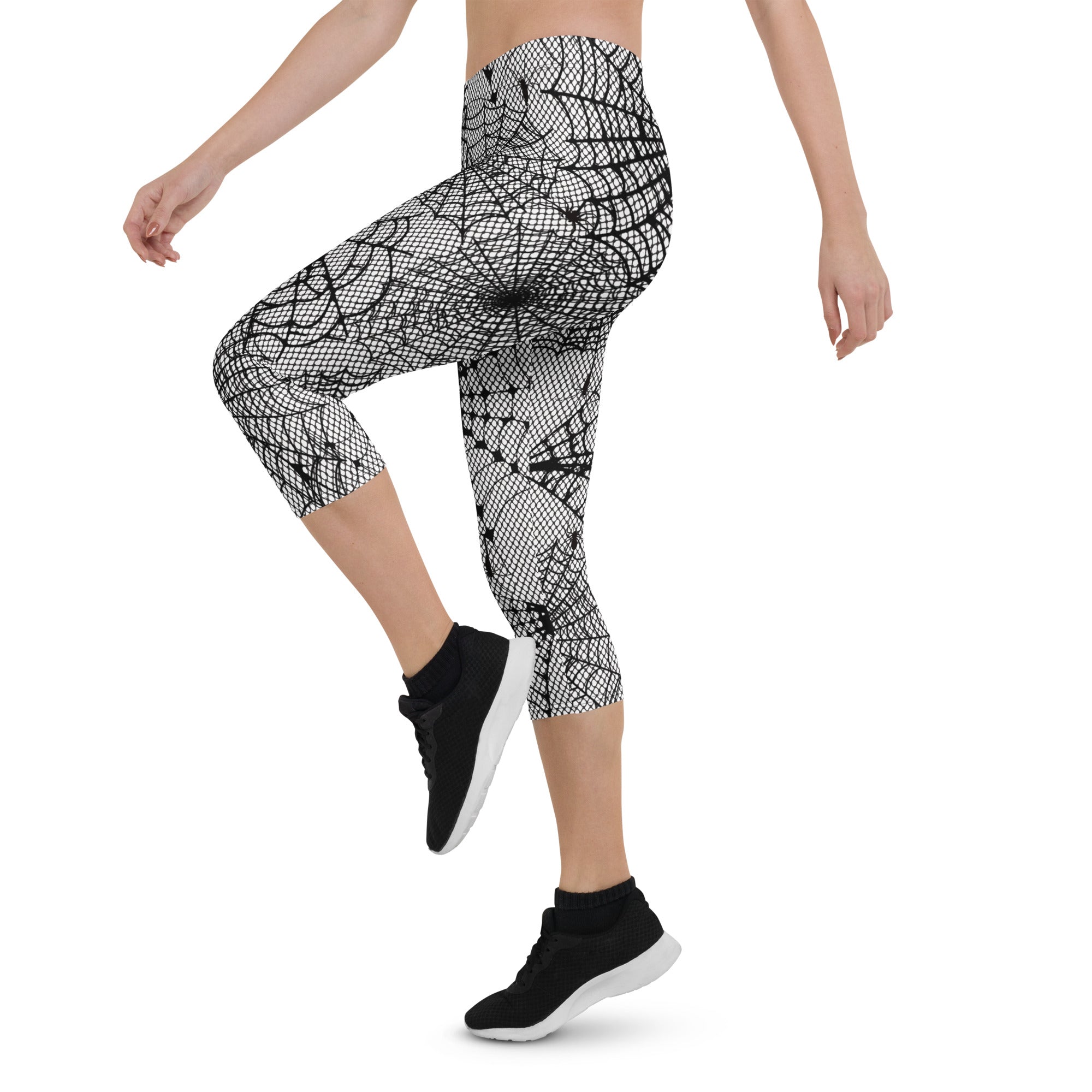 Spiderweb Fishnet Capris