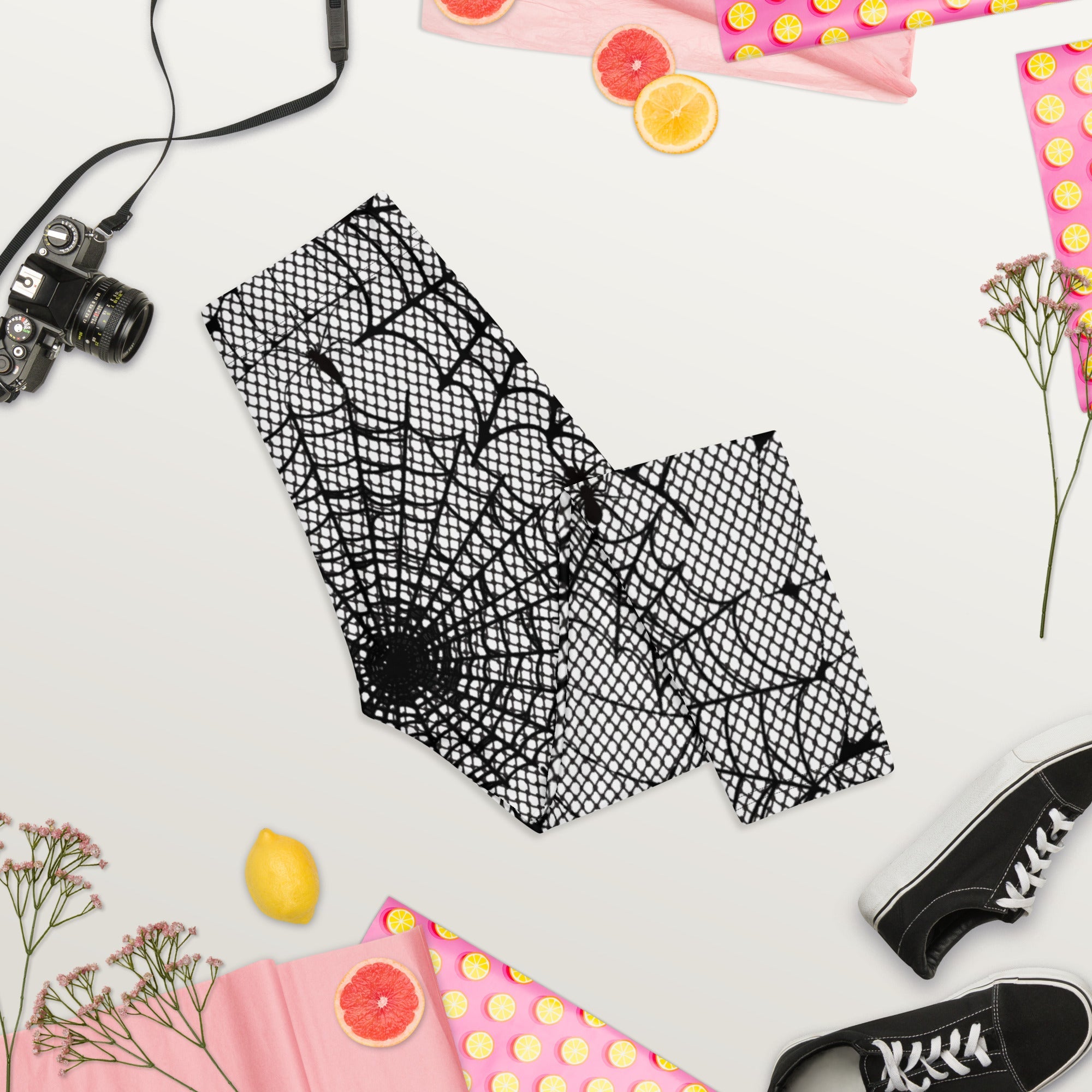 Spiderweb Fishnet Capris