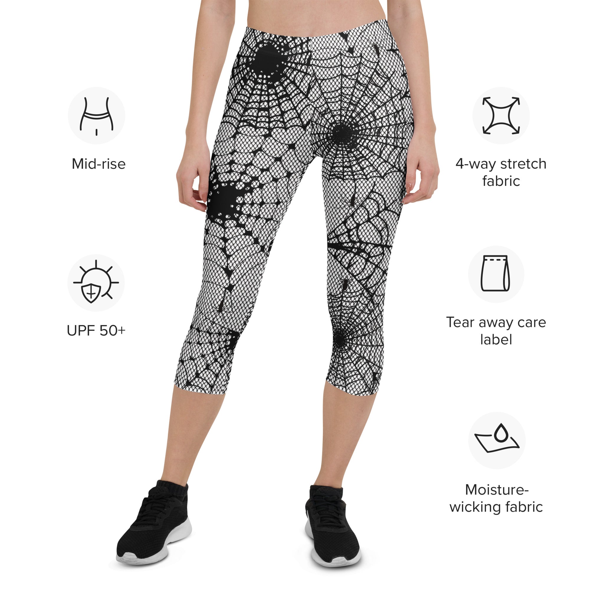 Spiderweb Fishnet Capris