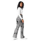 Spiderweb Fishnet Flare Leggings