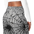Spiderweb Fishnet Flare Leggings