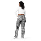 Spiderweb Fishnet Flare Leggings