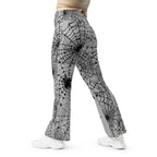 Spiderweb Fishnet Flare Leggings