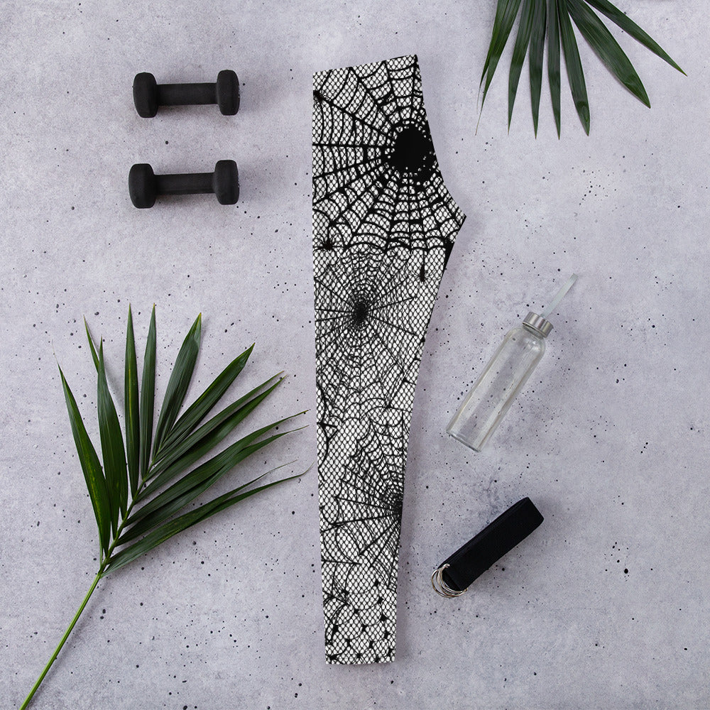 Spiderweb Fishnet Leggings
