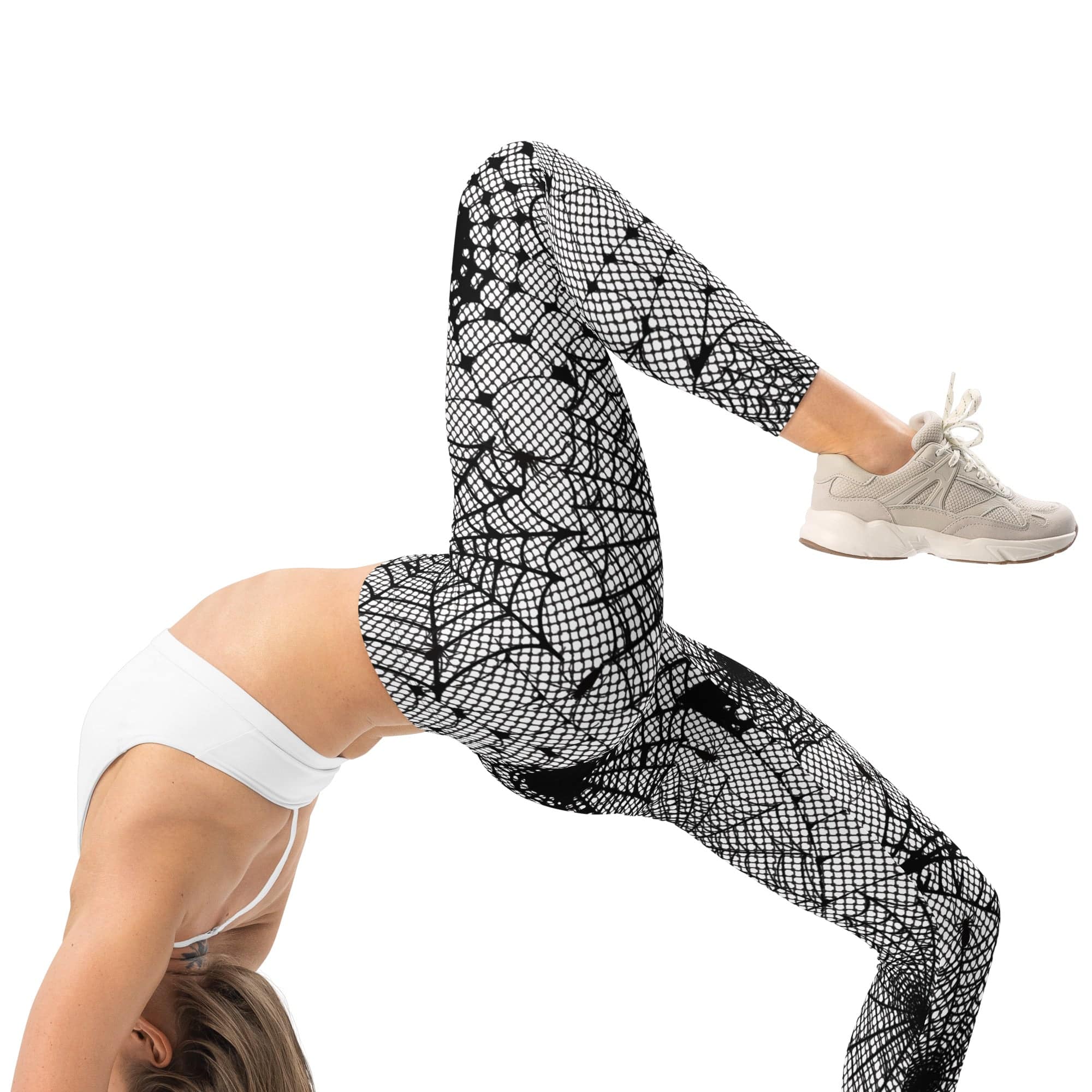 Spiderweb Fishnet Leggings
