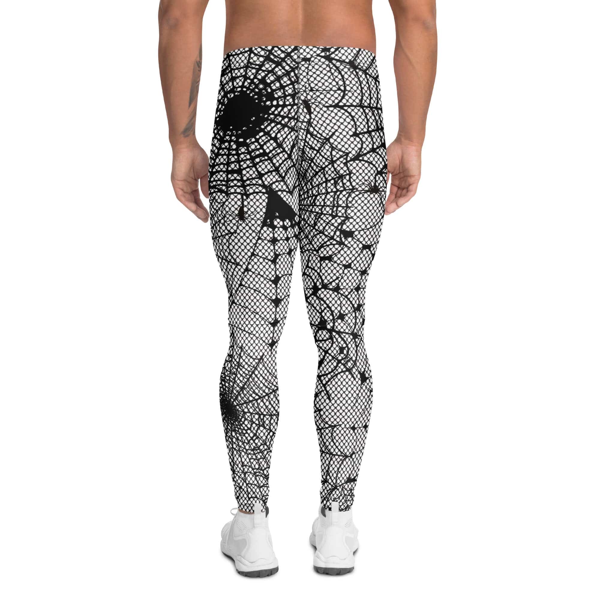 Spiderweb Fishnet Men's Leggings