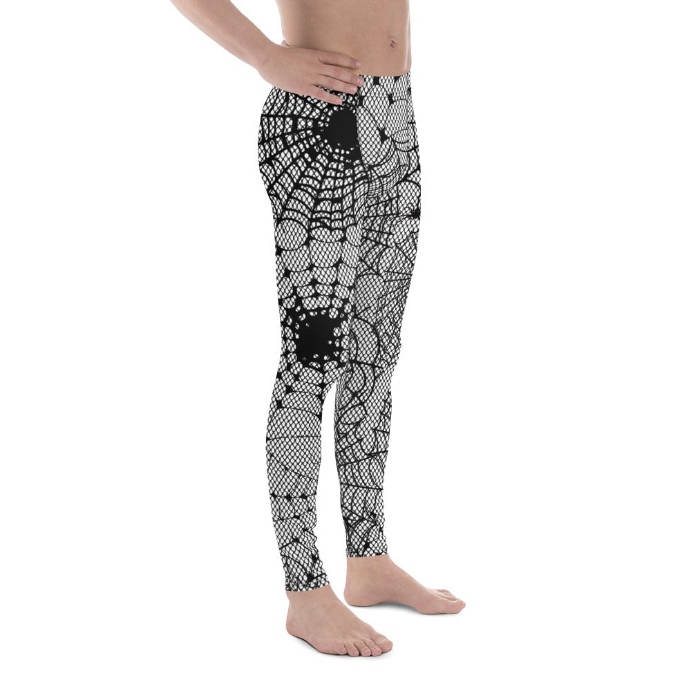Spiderweb Fishnet Men's Leggings