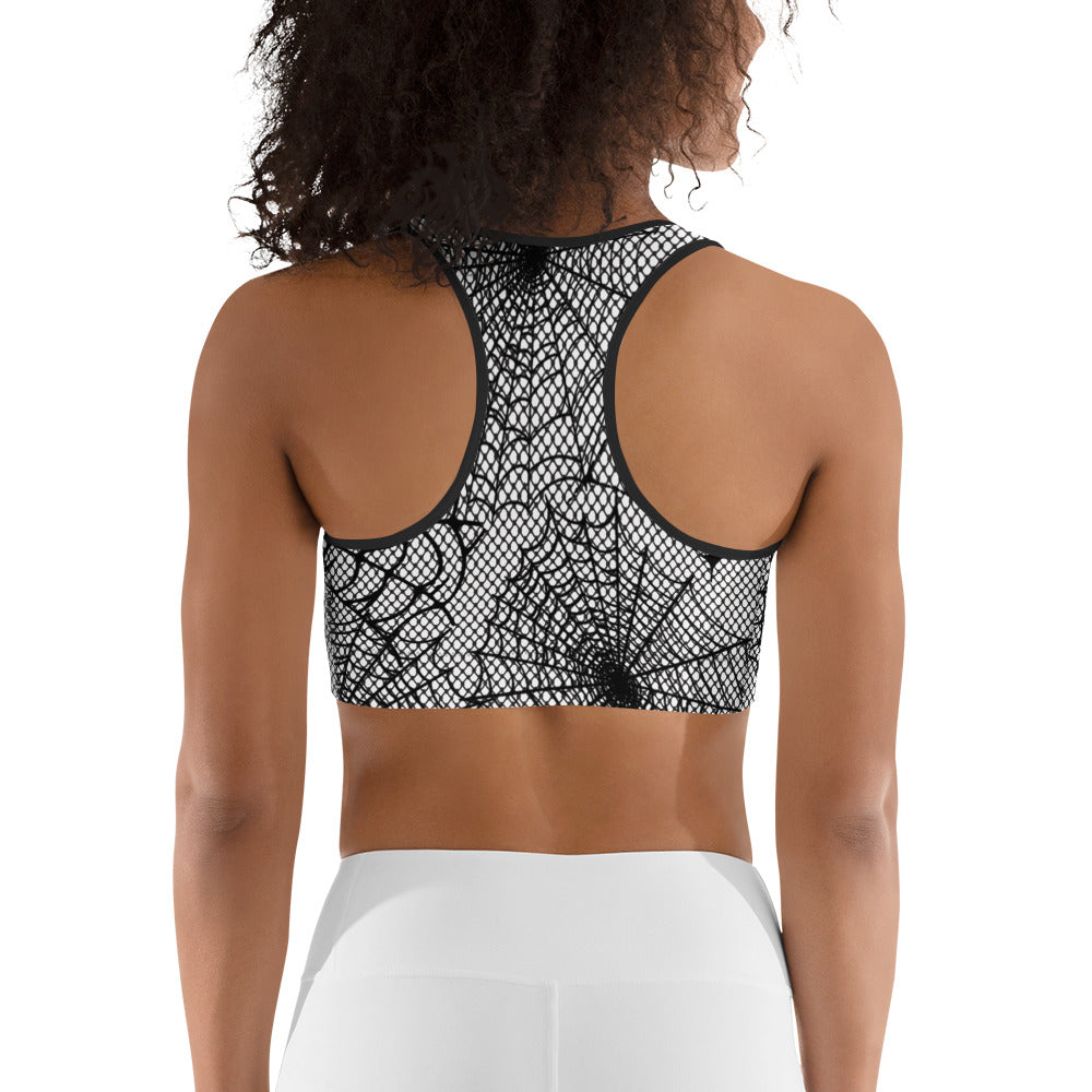 Spiderweb Fishnet Sports Bra