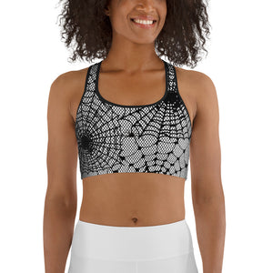 Spiderweb Fishnet Sports Bra