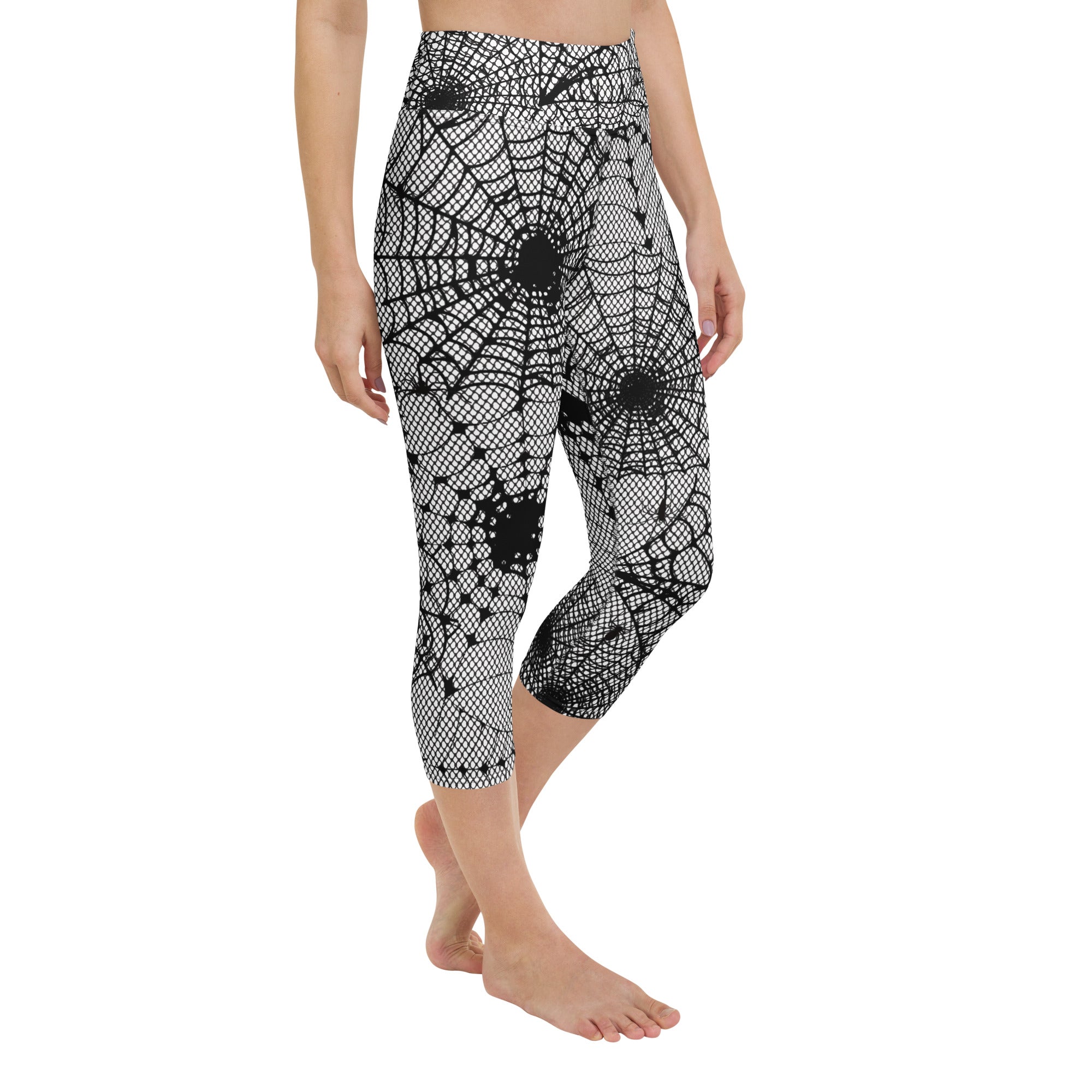 Spiderweb Fishnet Yoga Capris