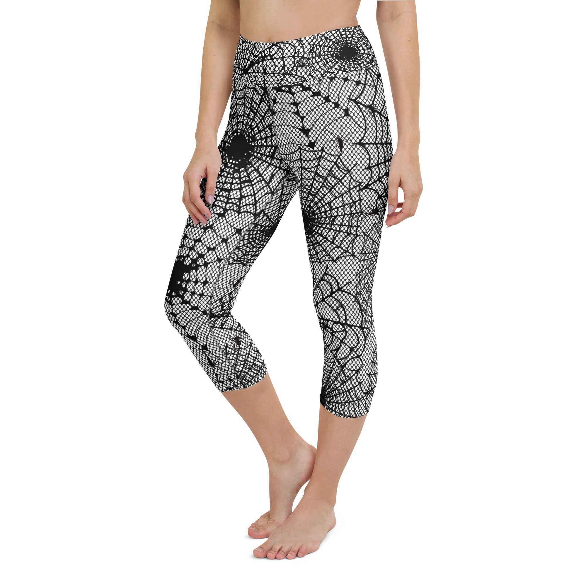 Spiderweb Fishnet Yoga Capris