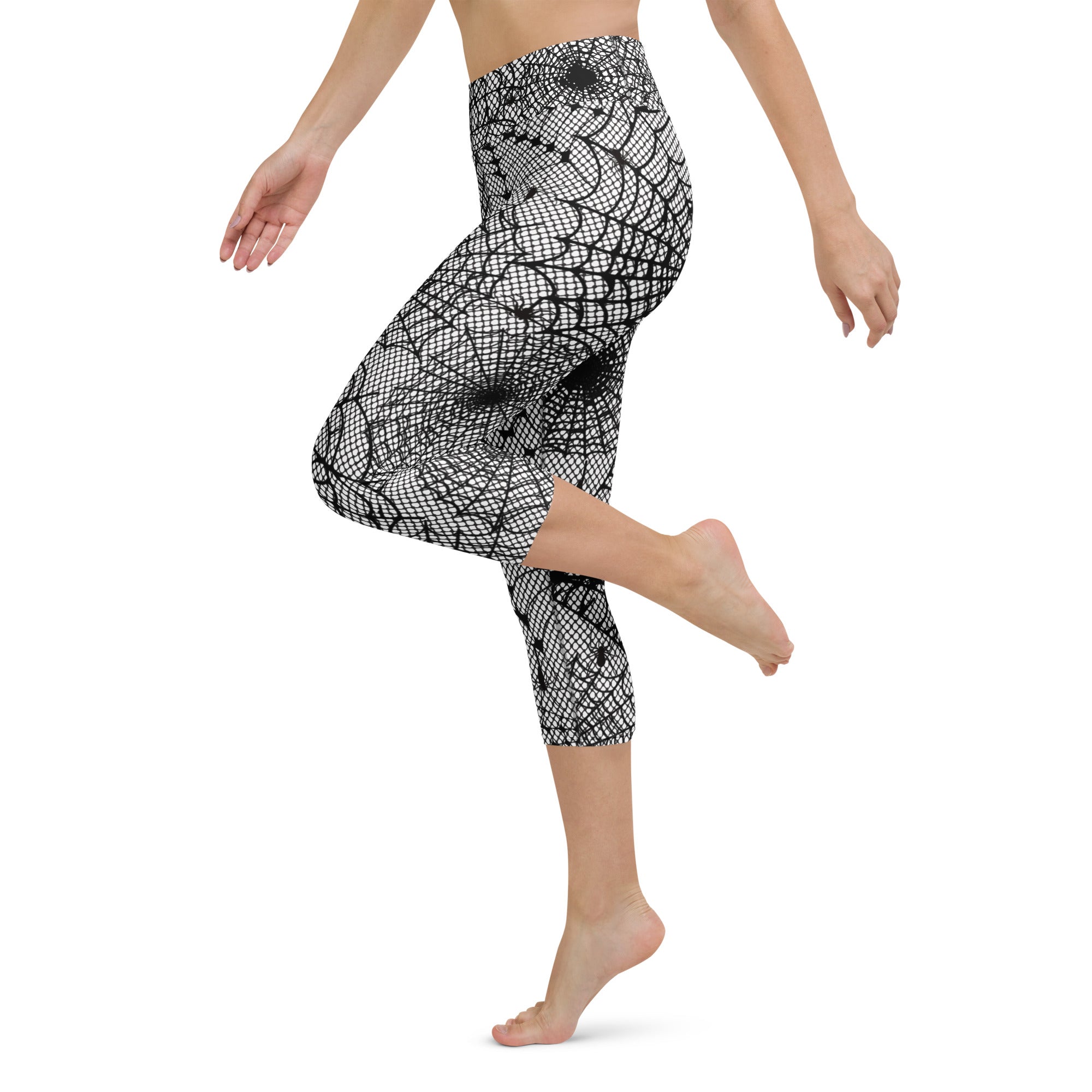Spiderweb Fishnet Yoga Capris