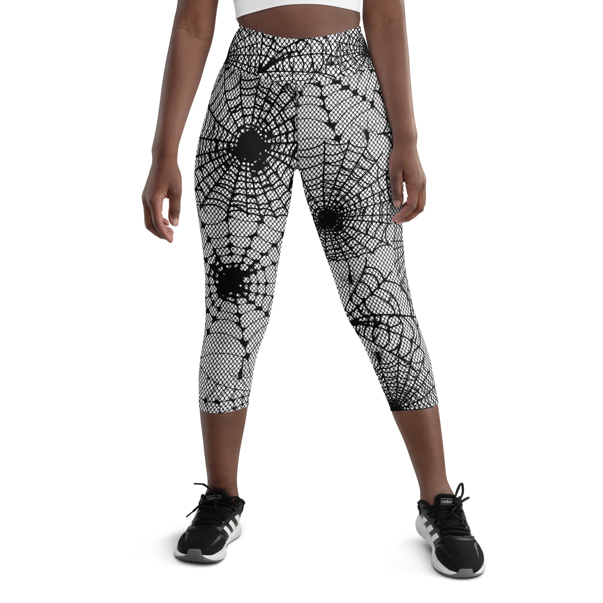 Spiderweb Fishnet Yoga Capris